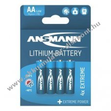 Ansmann l�tium elem AA 1,5V 4db/csomag