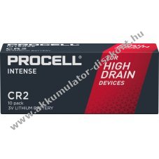 Duracell Procell Intense CR2 3V 10db/csomag elem l�tium