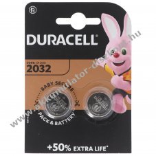Duracell CR2032 3V 180mAh 2db/csomag l�tium elem