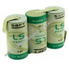 Saft LS26500 l�tium elem 10,8V 3db/csomag C (b�bi m�ret)