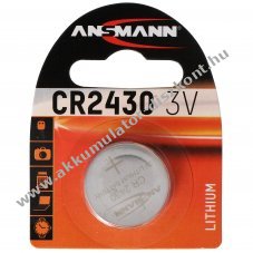 Ansmann CR2430 3,0V 270mAh elem l�tium