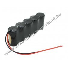 Helyettes�t� Akkumul�tor v�szvil�g�t�s Akkumul�tor F1x5 C (b�bi m�ret) 6V 2500mAh 1db/csomag NiCd