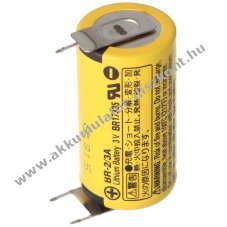 Panasonic BR-2/3A 3V l�tium elem print �rintkez�kkel
