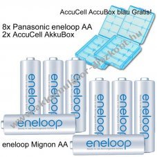 Panasonic eneloop Mignon ceruza AA Akkumul�tor 1.2V 2000mAh 8db/csomag NiMH