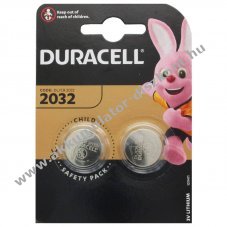 Duracell CR2032 2db/csomag VW Beetle aut�kulcs l�tium elem