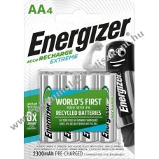 Energizer Extreme AA Mignon ceruza HR06 Akkumul�tor 1.2V 2300mAh 4db/csomag NiMH