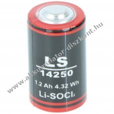 Helyettes�t� elem ER14250 LS14250 3,6V 1200mAh 1/2 AA l�tium elem