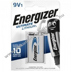 Energizer Ultimate Lithium LA522 9V 6F22 elem l�tium