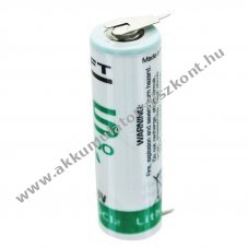 Saft LS14500CNA l�tium elem 2db nyomtatott forrf�l csatlakoz�val