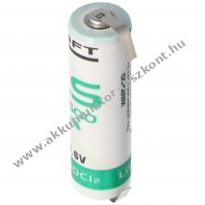 Saft LS14500CNR l�tium elem U-forma forraszt�f�l AA