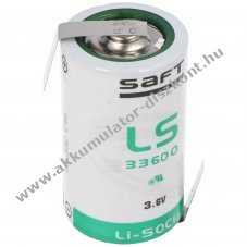 Saft LS33600 3,6V Z-form�j� forrf�l l�tium elem