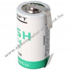 Saft LSH14 3.6V 5500mAh C (b�bi m�ret) l�tium