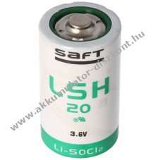Saft LSH20 3.6V l�tium elem