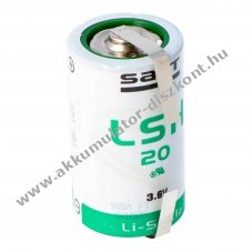 Saft LSH20 3.6V U-forrf�lekkel l�tium elem