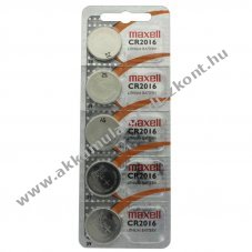 Maxell CR2016 gomb 5db/csomag l�tium elem