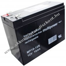 Multipower MP10-12S MP1012S 6-FM-10 12V 10000mAh Akkumul�tor AGM �lom-zsel�s