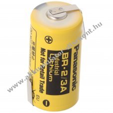 Panasonic BR-2/3A 3V 1200mAh l�tium elem Z-alak� forraszt�f�llel