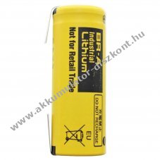 Panasonic BR-A U-alak� forrf�llel 3,0V max. 1800mAh l�tium elem