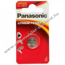 Panasonic CR1632 3V 140mAh l�tium elem