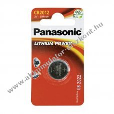 Panasonic CR2012 CR-2012EL/1B IEC elem l�tium