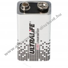 Ultralife l�tium 9V 1200mAh elem