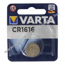 Varta CR1616 3V 55mAh l�tium elem