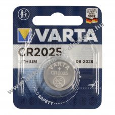 Varta CR2025 3,0V 170mAh l�tium elem