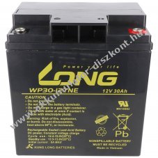 Kung Long WP30-12TNE 12V 30Ah M6 bels�menet Akkumul�tor AGM �lom-zsel�s