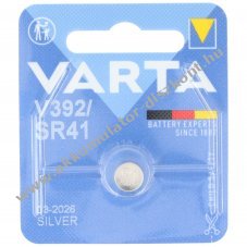 Varta Silver Oxide 392 SR41 1.55V gombelem