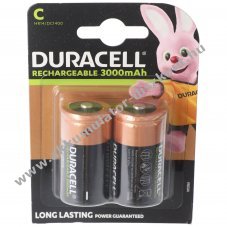 Duracell Recharge Ultra C (b�bi m�ret) HR14 Akkumul�tor 1,2V 3000mAh 2db/csomag NiMH
