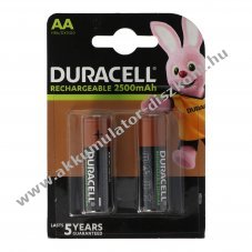 Duracell PreCharged Mignon ceruza Akkumul�tor 1,2V 2500mAh 2db/csomag NiMH