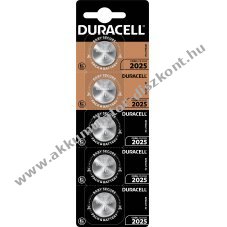 Duracell l�tium elem CR2025 3V 5db/csomag