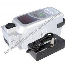 E-Bike Akkumul�tor + Gyors akkumul�tor t�lt�  4A Panasonic Deluxe motor 36V 13Ah 468Wh �l�scs�hoz