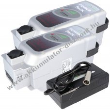 2db E-Bike Power Pack 36V 17Ah 612Wh Panasonic kompatibilis Li-Ion