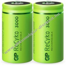 GP ReCyko C (b�bi m�ret) Akkumul�tor 1,2V 3000mAh 2db/csomag NiMH