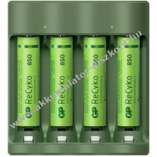 GP E411 Basic-Line USB t�lt� 4db/csomag ReCyko AAA 850mAh