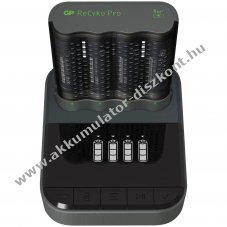 GP P461 Pro-Line USB t�lt� 4x ReCyko Pro AA 2000mAh dokkol�