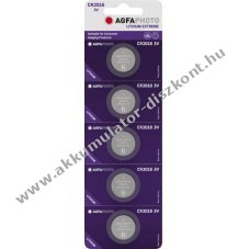 Agfaphoto l�tium gombelemm CR2016 3V 5db/csomag