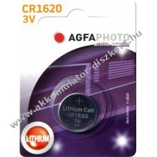 Agfaphoto l�tium gombelem CR1620 3V 1db/csomag