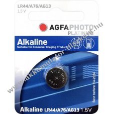 Agfaphoto alk�li gombelem LR44 V13GA 1.5V 1db/csomag