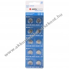 Agfaphoto gombelem LR54 V10GA 1,5V 10db/csomag Alkaline