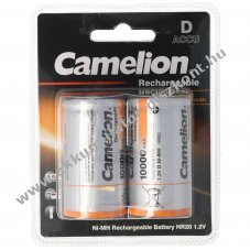 Camelion D (g�li�t) LR20 Akkumul�tor 1,2V 10000mAh 2db/csomag NiMH
