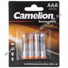 Camelion AAA (mikro) Akkumul�tor 1,2V 1000mAh 4db/csomag NiMH