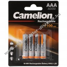 Camelion HR03 AAA (mikro) Akkumul�tor 1,2V ak�r 1100mAh 4db/csomag NiMH