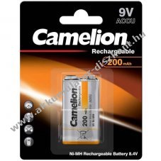 Camelion HR6F22 (6F22, 6LR61) 9V blokk 8,4V 200mAh 1db/csomag Akkumul�tor NiMH
