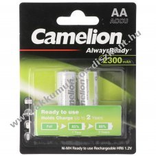 Camelion Always Ready AA Mignon ceruza LR6 HR6 Akkumul�tor 1,2V 2300mAh 2db/csomag NiMH