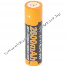 Fenix Li-Ion Akkumul�tor 3,7V 2600mAh 18650