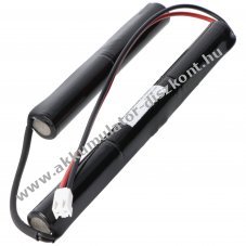 Helyettes�t� Akkumul�tor 6V 4000mAh v�szvil�g�t�shoz 25cm k�bel JST VHR-2 4/3A dupla oszlop NiMH