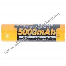 Fenix Li-ion Akkumul�tor 3,7V 5000mAh 21700 USB