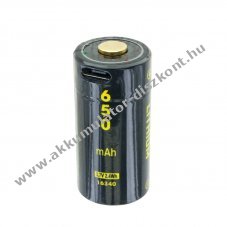 Helyettes�t� Akkumul�tor 16340 CR123 Li-ion 3,7V 650mAh